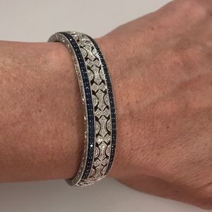 Sapphire and diamond bracelet